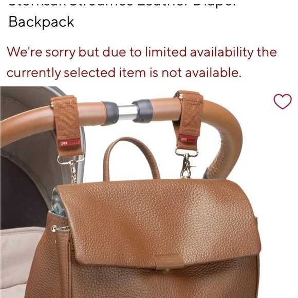 Storksac St. James leather diaper backpack - Picture 8 of 11